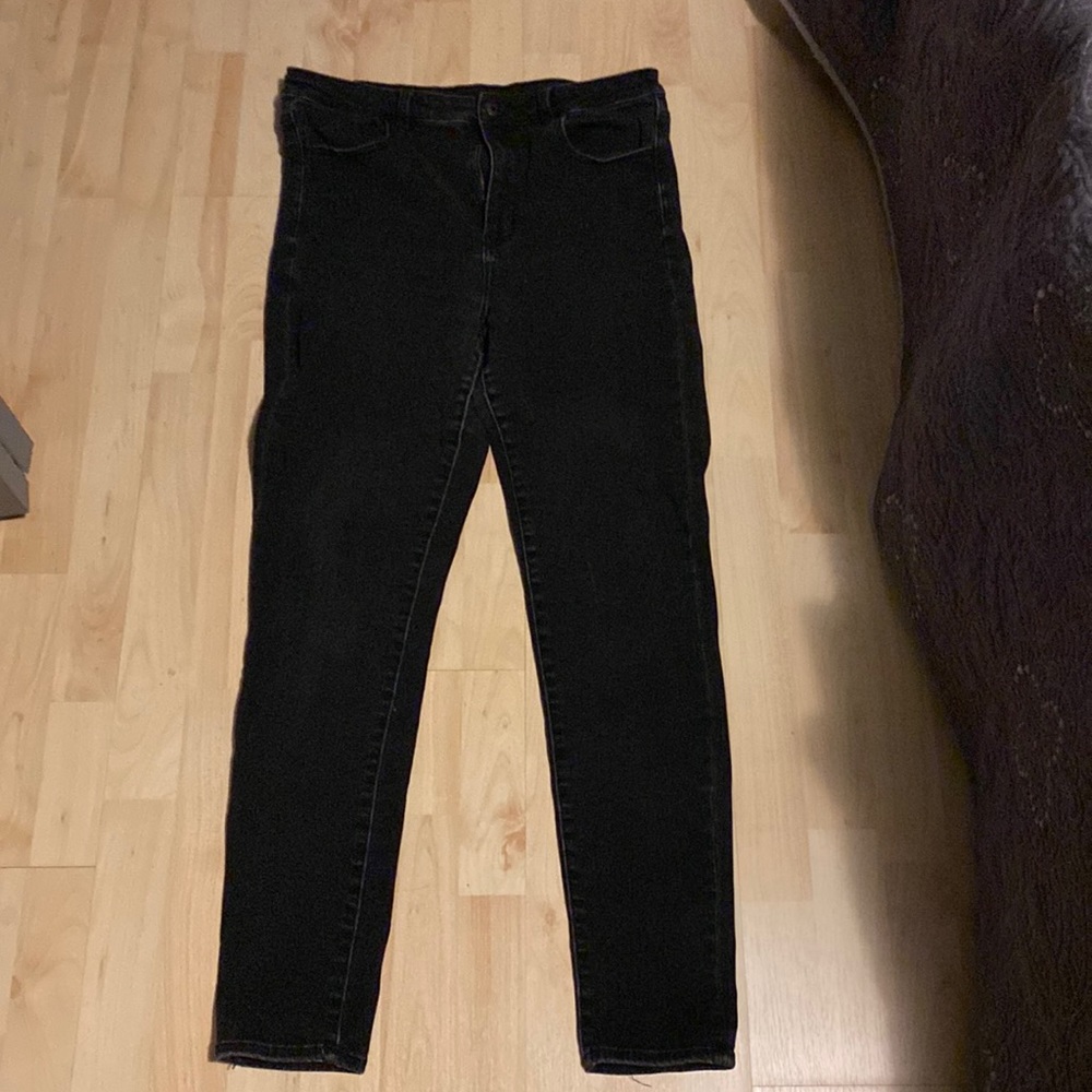 America Eagle super stretch high waisted skinny Jean Long